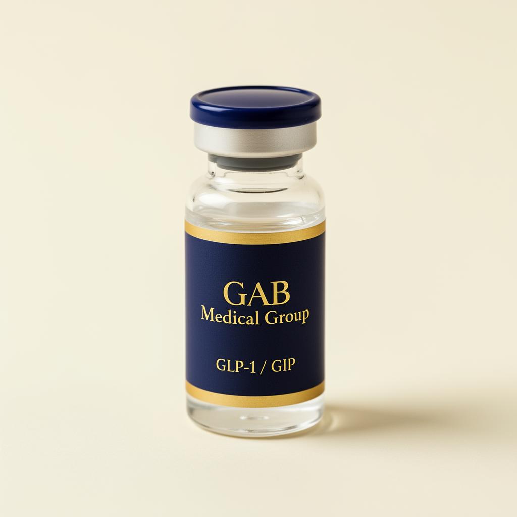 GAB Medical Group clinician holding a GLP-1 vial