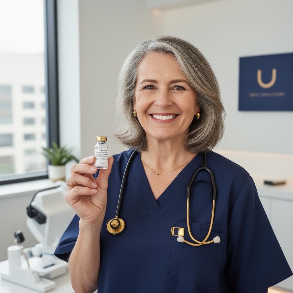 GAB Medical Group clinician holding a GLP-1 vial
